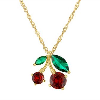 Designs by Gioelli Sterling Silver Cubic Zirconia Pendant Necklace