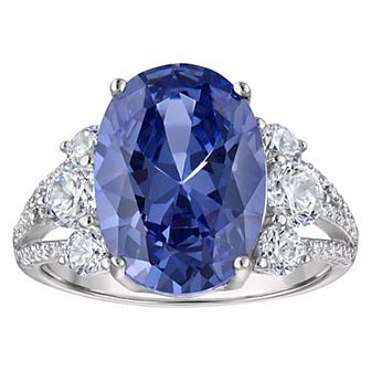 Designs by Gioelli Sterling Silver Simulated Tanzanite Ring