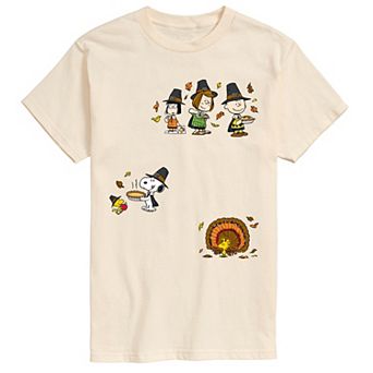 Big & Tall Peanuts Thanksgiving Collage Graphic Tee
