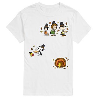 Big & Tall Peanuts Thanksgiving Collage Graphic Tee
