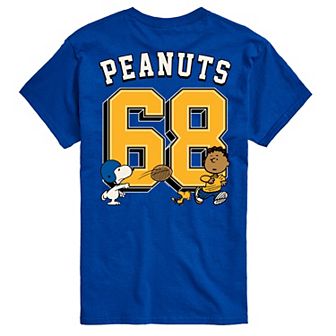 Big & Tall Peanuts Collegiate Football Graphic Tee