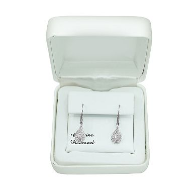 Womens 1/4 Carat T.W. Diamond Dangle Earrings
