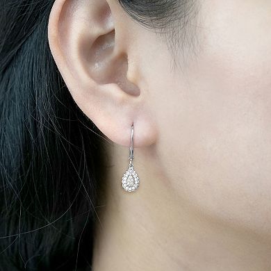 Womens 1/4 Carat T.W. Diamond Dangle Earrings
