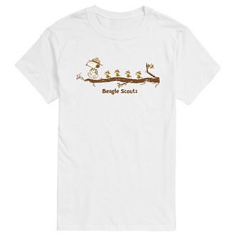 Big & Tall Peanuts Beagle Scouts Leading The Way Graphic Tee