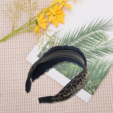 Women's Lace Wide-side Headband 5.91"x4.72" 1 Pc