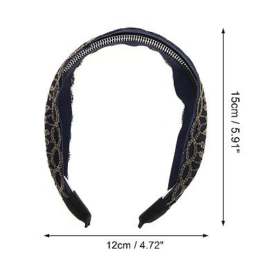Women's Lace Wide-side Headband 5.91"x4.72" 1 Pc