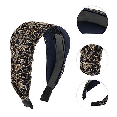 Women's Lace Wide-side Headband 5.91"x4.72" 1 Pc