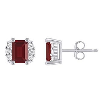 Alyson Layne 10k White Gold 1/6 Carat T.W. Lab Grown Diamond Gemstone Stud Earrings