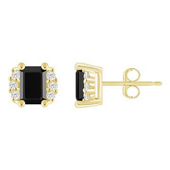 Alyson Layne 10k Gold 1/6 Carat T.W. Lab Grown Diamond Gemstone Stud Earrings