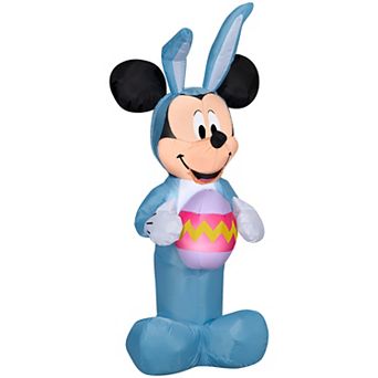 Gemmy Disney’s Inflatable Mickey Mouse Bunny Outdoor Decor
