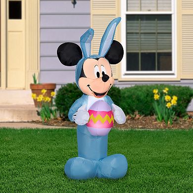 Gemmy Disney’s Inflatable Mickey Mouse Bunny Outdoor Decor