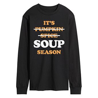 Men's It's Soup Season Long Sleeve Graphic Tee