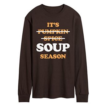 Men's It's Soup Season Long Sleeve Graphic Tee
