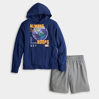 Boys 8-20 Tek Gear® Graphic Hoodie & Shorts Set in Regular & Husky