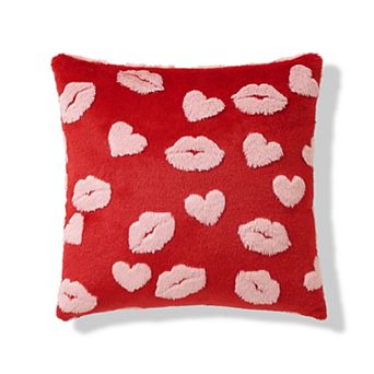 Celebrate Together™ Valentine's Day Red Lips & Hearts Throw Pillow