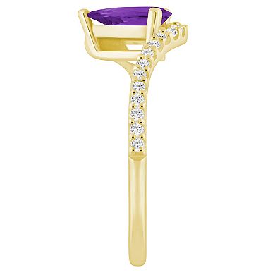 Alyson Layne 10k Yellow Gold Lab Grown Diamond & Gemstone Ring