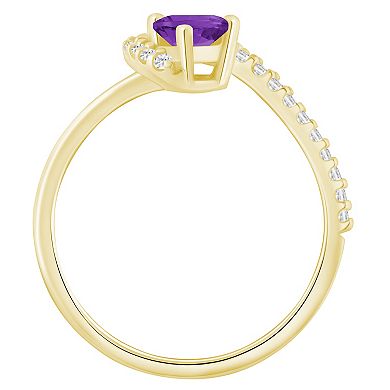 Alyson Layne 10k Yellow Gold Lab Grown Diamond & Gemstone Ring