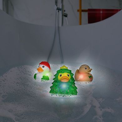 Sunny Days Entertainment 3-pk. Light-Up Holiday Bath Duck Toys