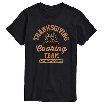 Men's Thanksgiving Cooking Team Graphic Tee
