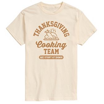 Men's Thanksgiving Cooking Team Graphic Tee