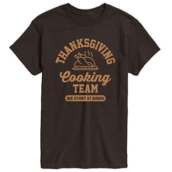 Men's Thanksgiving Cooking Team Graphic Tee