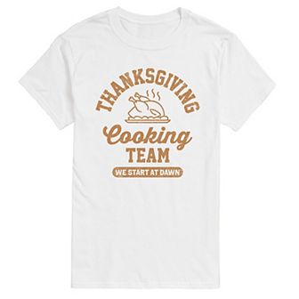 Men's Thanksgiving Cooking Team Graphic Tee