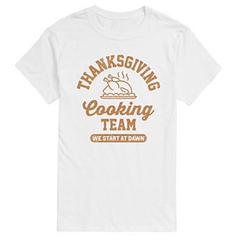 Men's Thanksgiving Cooking Team Graphic Tee