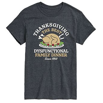 Men's Thanksgiving The Best Dysfunctional Family Dinner Graphic Tee