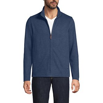 Men's Lands' End Bedford Rib Full Zip Sweater