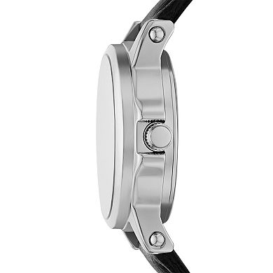 Relic by Fossil Women's Black Leather Strap Watch