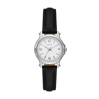 Relic by Fossil Women's Black Leather Strap Watch