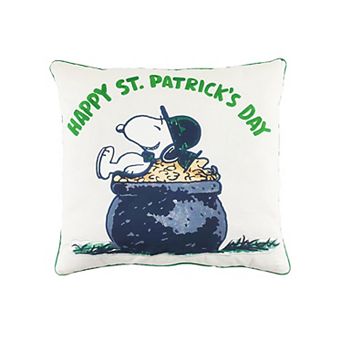 Celebrate Together™ St. Patrick's Day Snoopy Pot of Gold Decorative Pillow