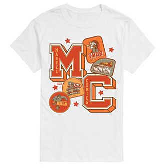 Men's Marvel Comics Collegiate Patches Graphic Tee