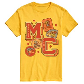 Men's Marvel Comics Collegiate Patches Graphic Tee