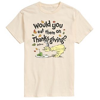 Men's Dr. Seuss Would You Eat Them On Thanksgiving? Graphic Tee