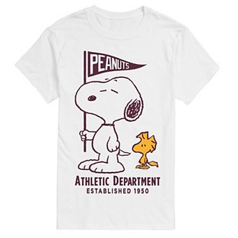 Men's Peanuts Snoopy & Woodstock Athletic Department Graphic Tee