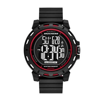 Skechers® Men's Silicone Strap Digital Sports Watch
