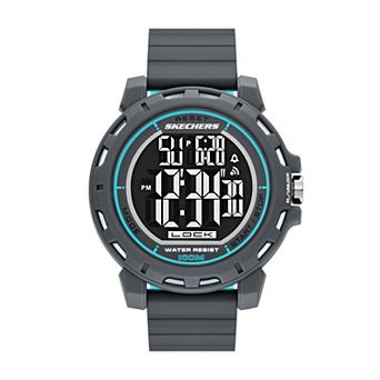 Skechers® Men's Silicone Strap Digital Sports Watch