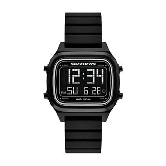 Skechers® Men's Silicone Strap Digital Sports Watch