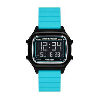 Skechers® Men's Silicone Strap Digital Sports Watch