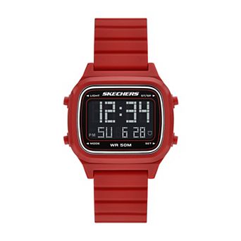 Skechers® Men's Silicone Strap Digital Sports Watch