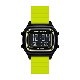 Skechers® Men's Silicone Strap Digital Sports Watch