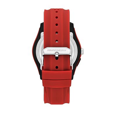 Skechers® Sellas Men's Silicone Strap Analog-Digital Watch