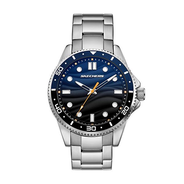 Skechers® Men's Stainless Steel Bracelet Watch
