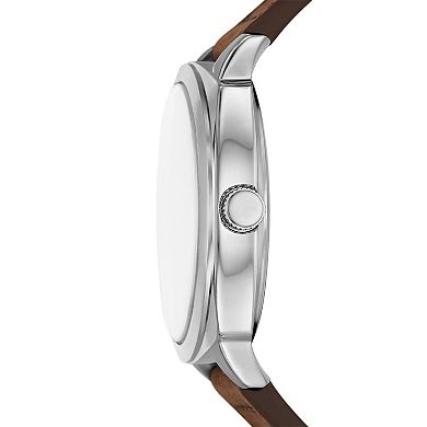 Skechers Hewes Men's Leather Strap Watch