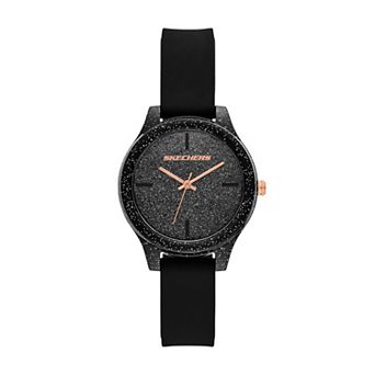 Skechers® Carmelina Women's Silicone Strap Speckled Dial Watch