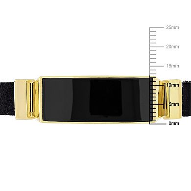 Men's Stella Grace 18k Gold Over Silver Bangle Bracelet