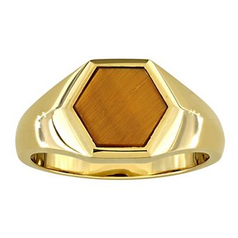 Men's Stella Grace 2 Carat T.W. Tiger's Eye Hexagon Ring
