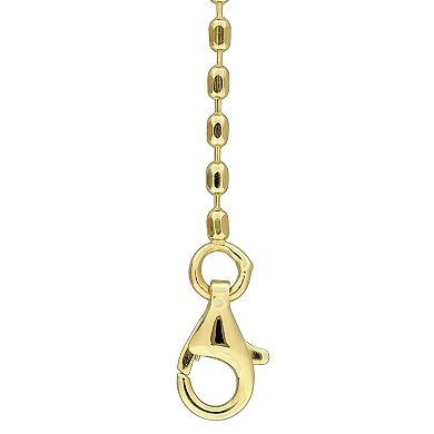 Men's Stella Grace 18k Gold Over Silver Geometric Pendant Necklace