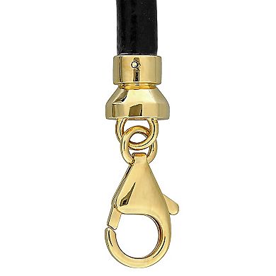 Men's Stella Grace 18k Gold Over Silver Black Onyx Bracelet